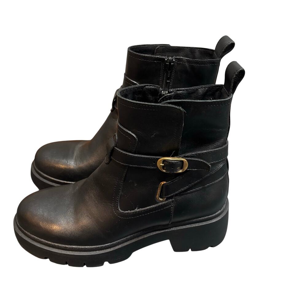 Steve Madden Black Leather Colletta Boot - size 8.5M
